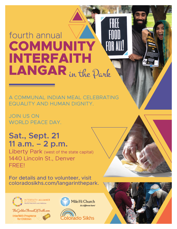 2019 Fourth Annual Community Interfaith Langar in the Park