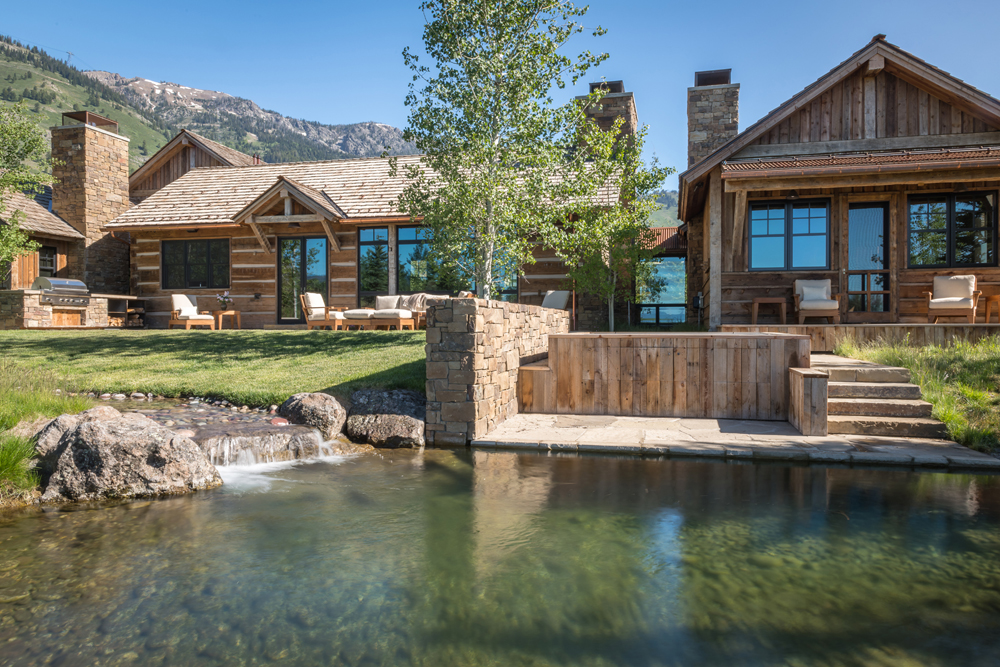 Spotlighted in the chapter “On the Edge of Rustic” in “Cabin Style,” this JLF-designed Jackson Hole, Wyoming, home has a ranch-like feel and large windows to embrace Teton views.