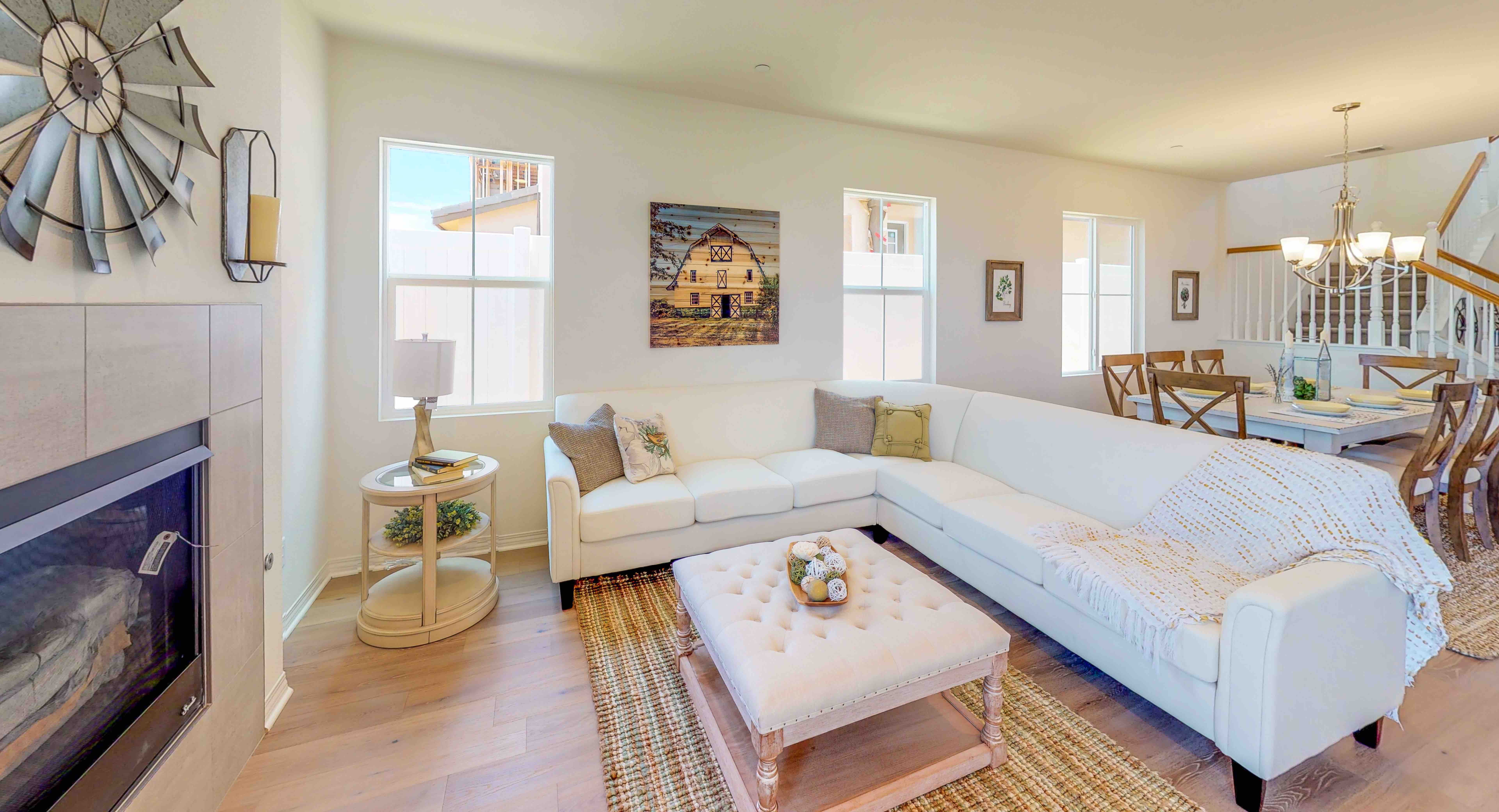 Living Room at River View Village in San Diego