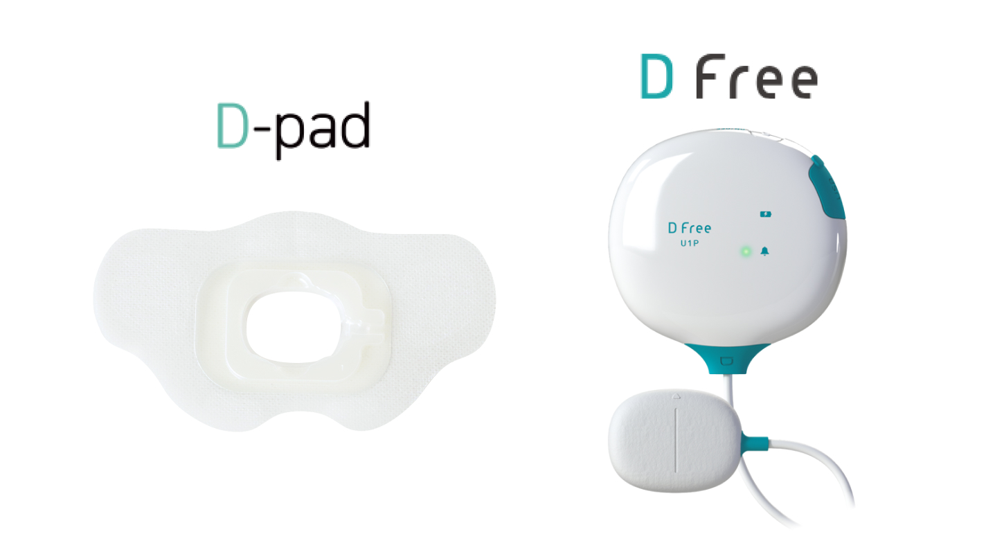 The D-pad is compatible with DFree -U1P wearable device for urinary incontinence.