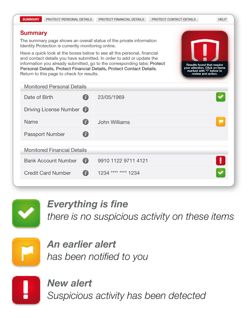 BullGuard Identity Protection Screenshot