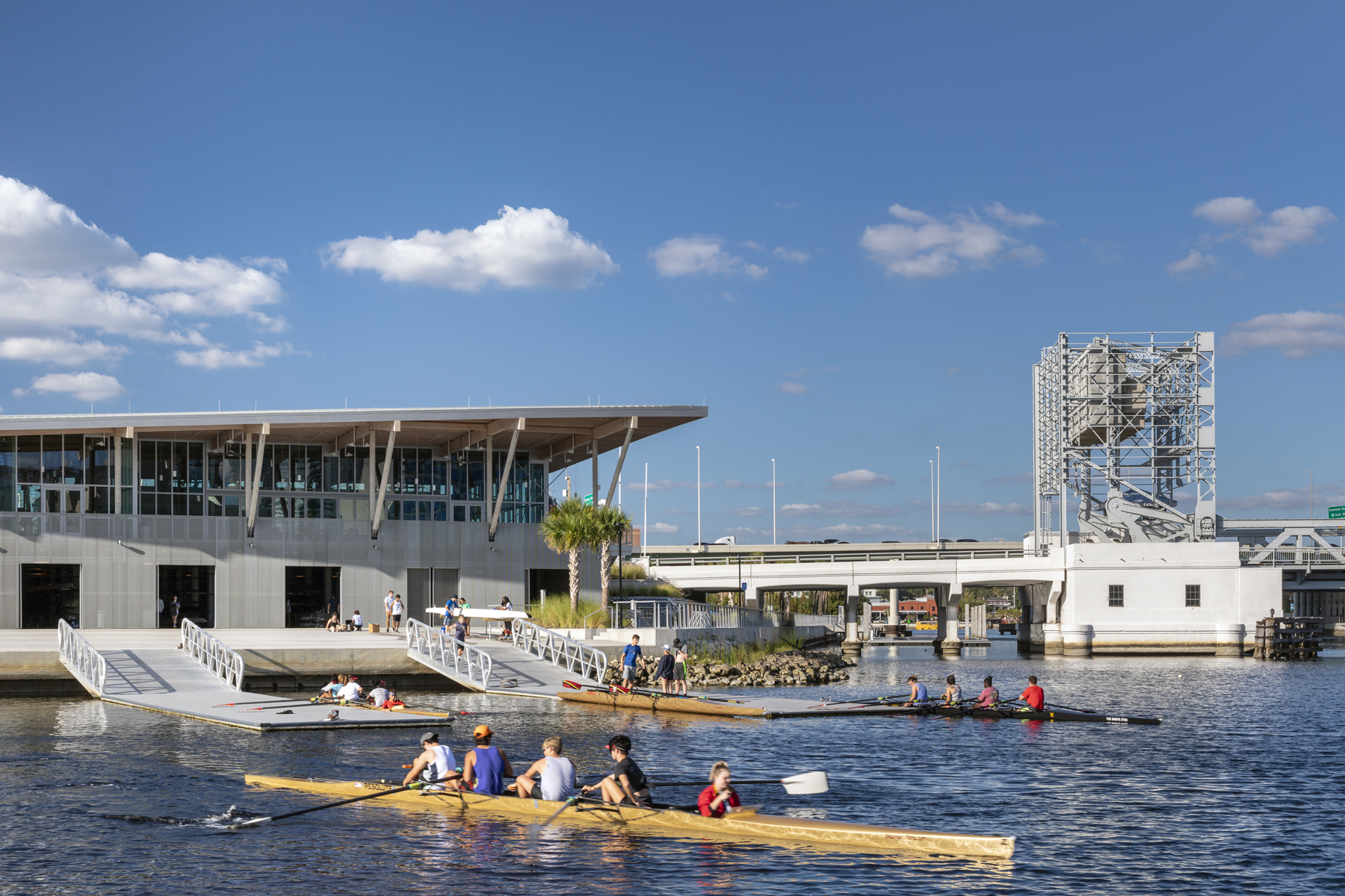 Award-winning Denver-based urban design firm Civitas actually reengineered part of Tampa’s Hillsborough River to create a calm water area for paddling instruction.