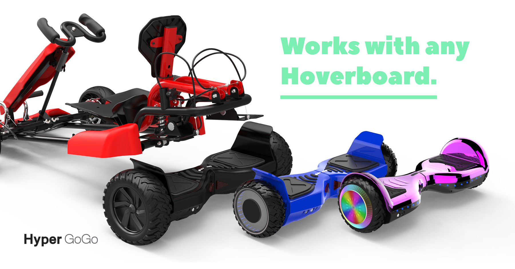 Go Kart Kit by Hyper GOGO - fits any hoverboard