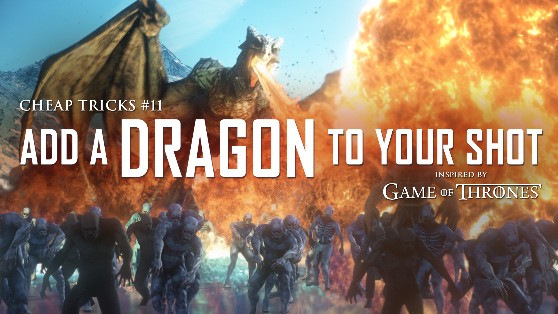 Add a dragon to your shot with Red Giant