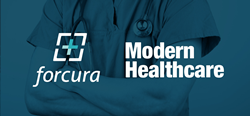 Forcura and Modern Healthcare Logos