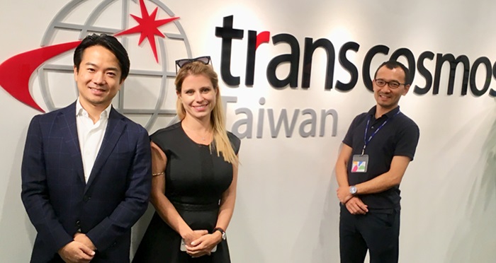 Left: Hajime Nomura, indaHash Taiwan Business Manager Middle: Barbara Sołtysińska, CEO at indaHash Right: Katsuro Ueda, General Manager at transcosmos Taiwan