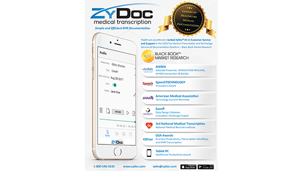 ZyDoc has won numerous awards