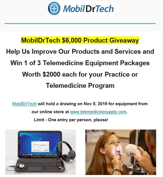 Take 3-Minute Telemedicine Survey to  Win