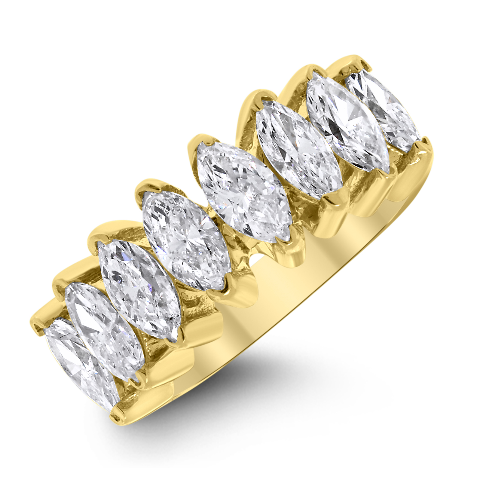 Marquise Diamond Band by Beauvince Jewelry