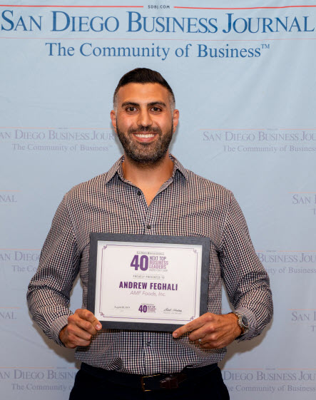 Owner and operator of 14 Little Caesars Pizza franchises, Andrew Feghali, was honored as one of San Diego's NEXT Top Business Leaders Under 40 by the San Diego Business Journal.