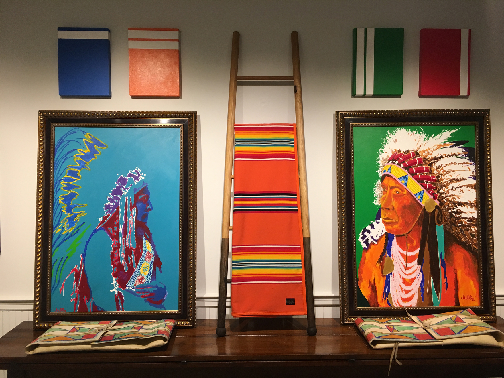 Stapleton Gallery owner Jeremiah Young recognized Pendleton influences in Judd Thompson’s work and created an exhibit around the concept in 2017.