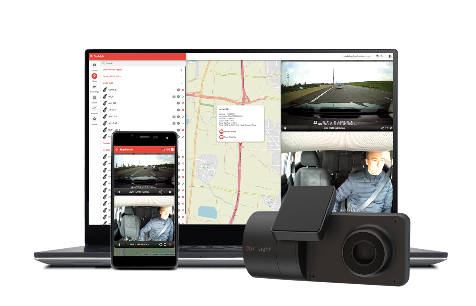 Powered AI Video Telematics designed for commercial fleets.