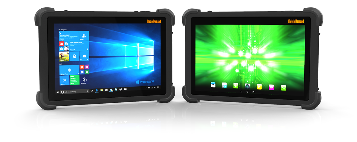 New 10.1" Windows and Android-based rugged tablets