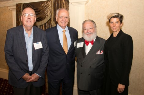 Left to right: Gerry Tobin, former Chairman of Calvary’s PAC; Frank A. Calamari, President & CEO, Calvary Hospital; Michael J.A. Smith, PAC Chairman; and Leah D. Hokenson, Esq.