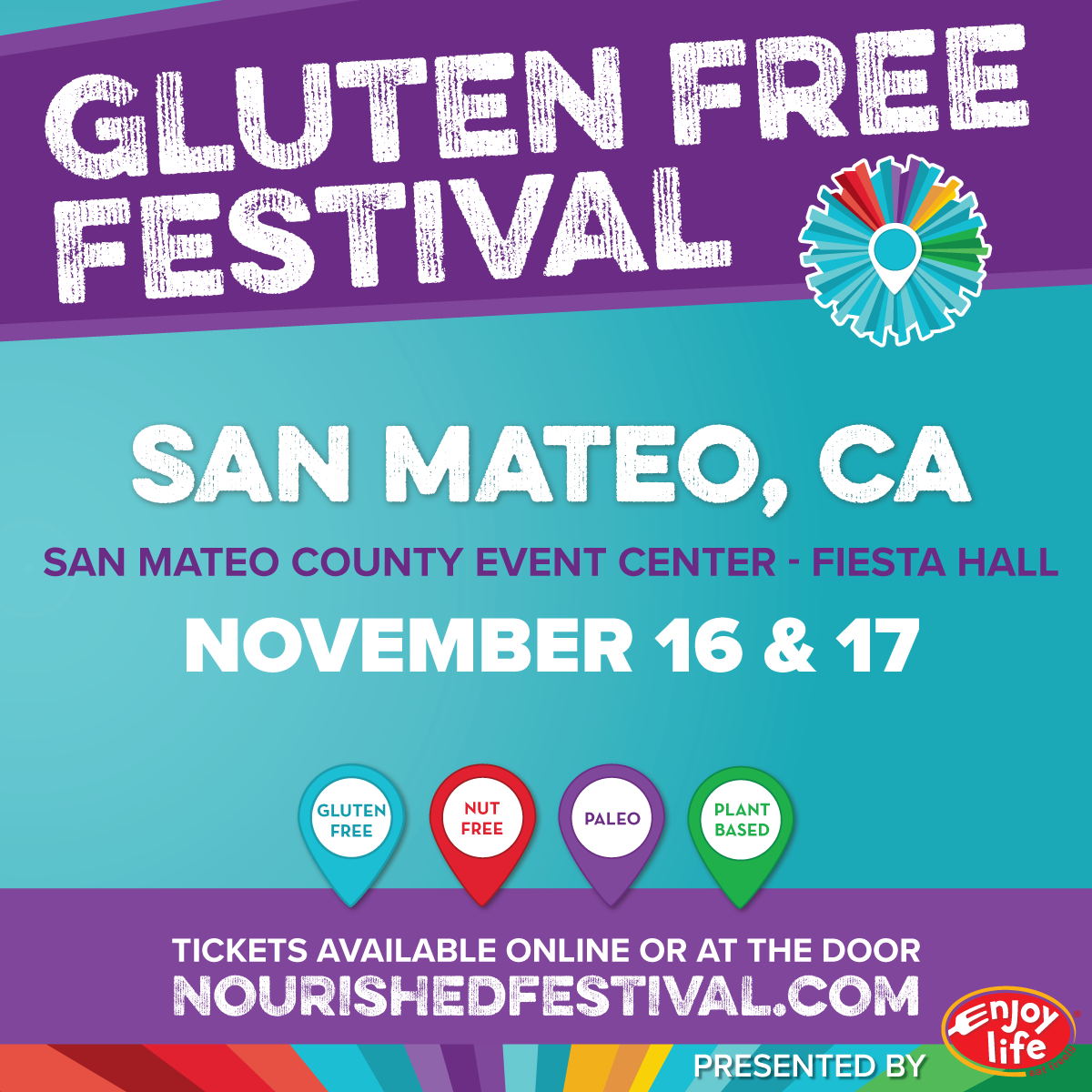 San Mateo Gluten-Free Festival November 16th-17th at the San Mateo County Event Center, Fiesta Hall