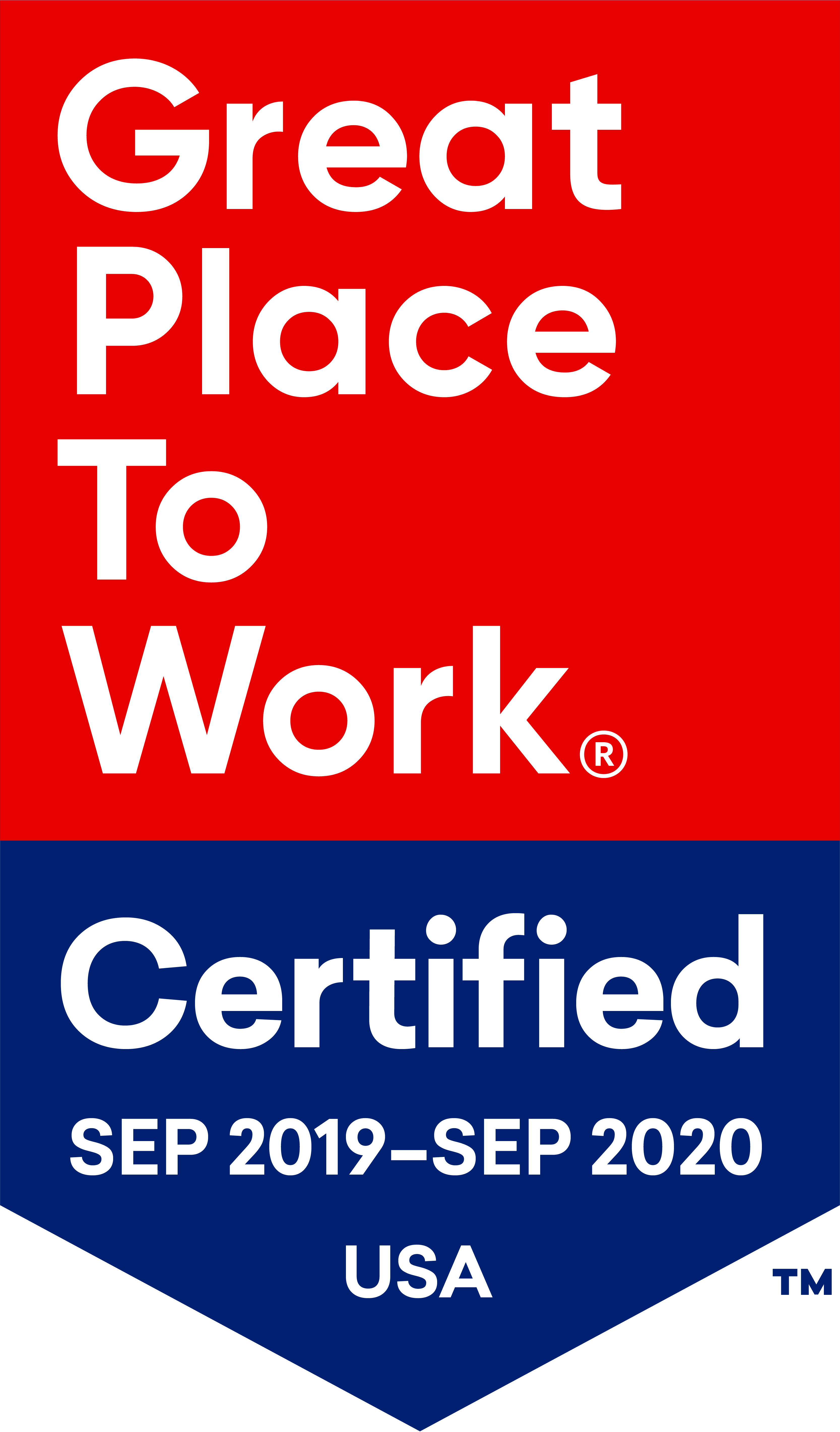 Root Inc. Certified a Great Place to Work Workplace for 2019-2020