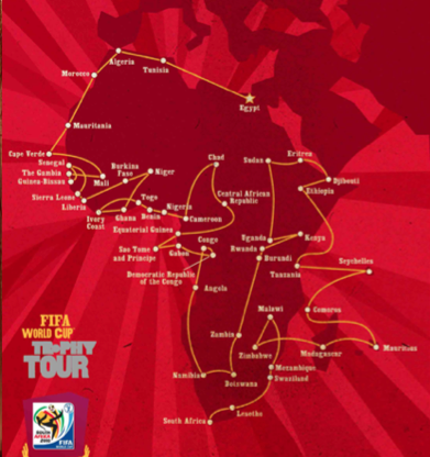 The FIFA World Cup™ Trophy Tour by Coca-Cola African Trophy Tour covered 50 African nations