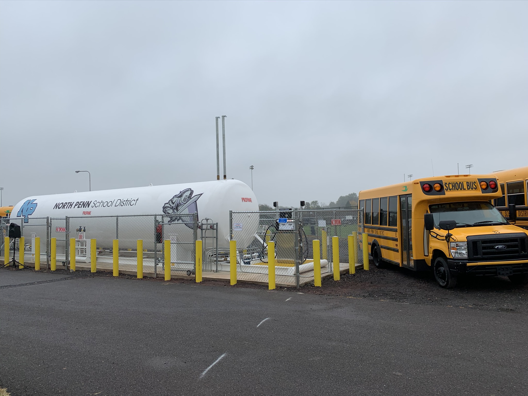 North Penn School District currently pays 97 cents per gallon for propane compared with $2.04 for diesel. The district has a newly installed, onsite fuel station with 18,000-gallon tank capacity.