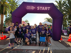 Walkers at Walk to end alzheimer's event