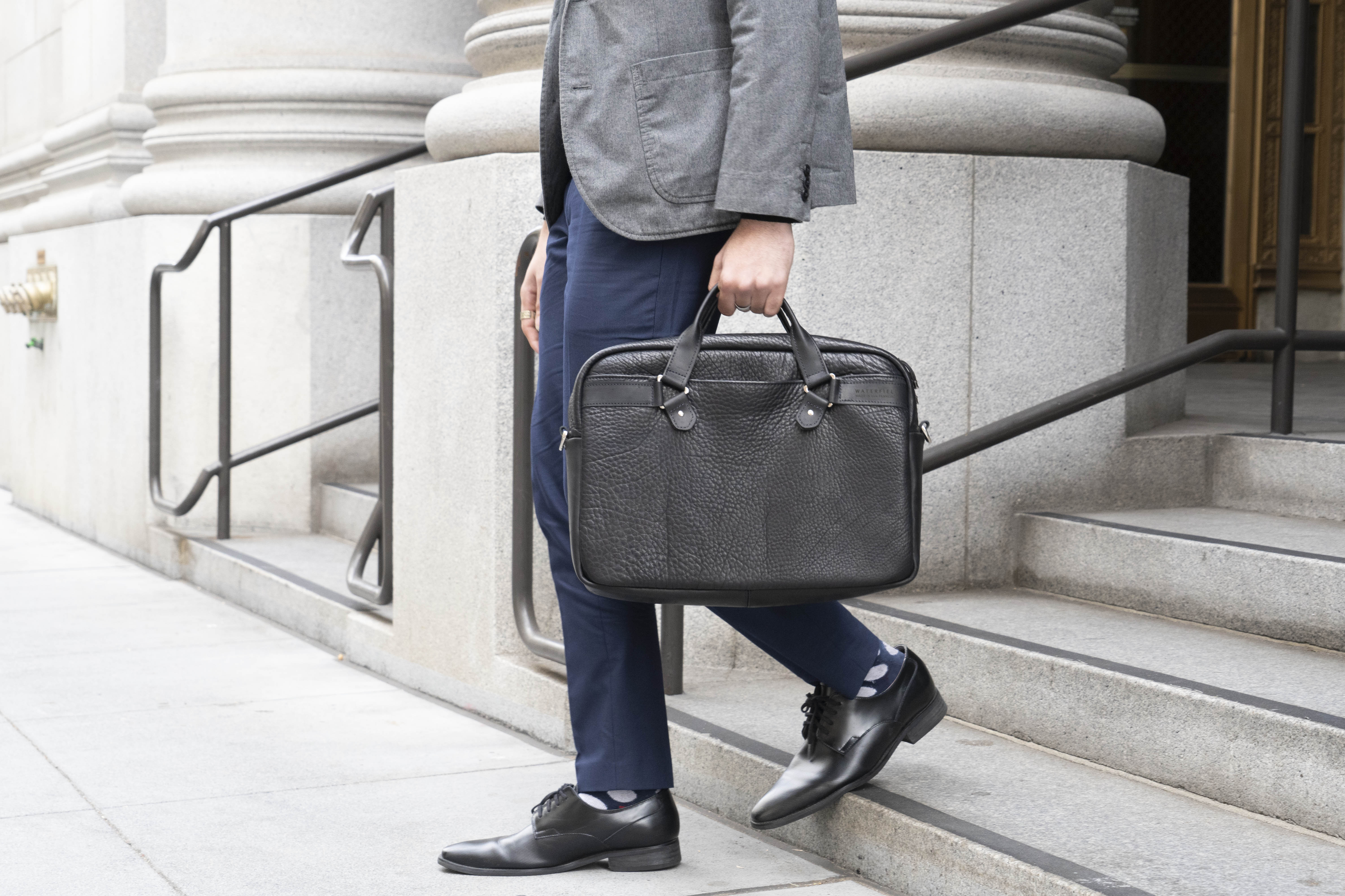 Executive Leather Laptop Briefcase