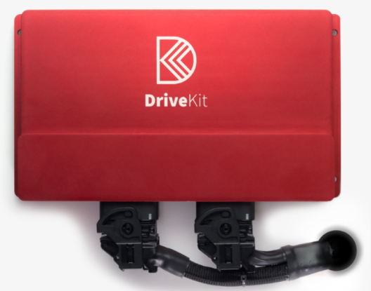 PolySync's DriveKit, a comprehensive system allowing for full control of steering, braking, throttle, and gear selection for advanced testing and development of self-driving vehicles.