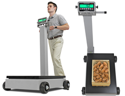 Rolling Digital Column Scales Now Available with Rechargeable Battery Power