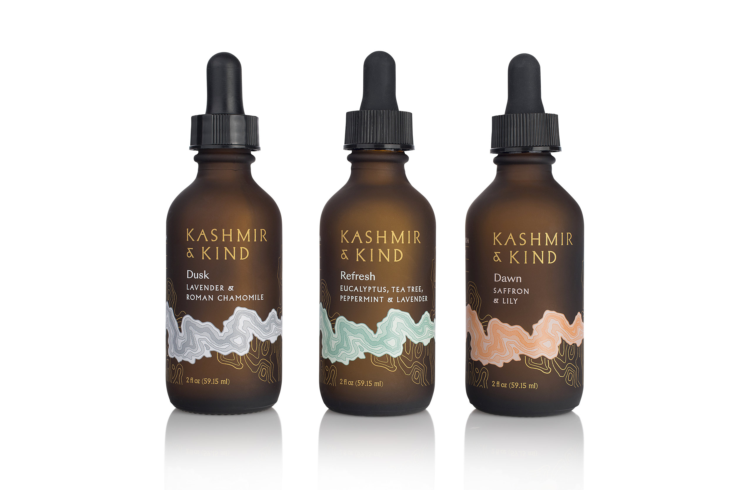 Kashmir & Kind natural, low THC body oils