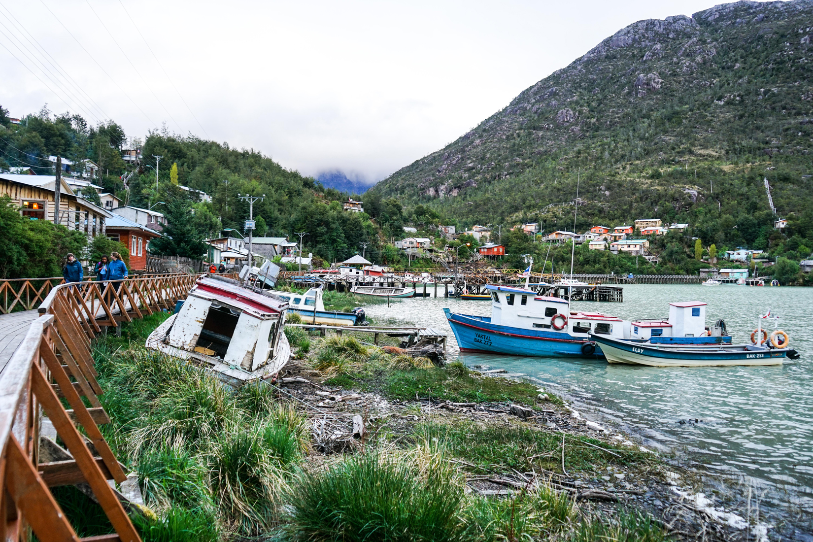 Patagonia's diverse coastline offers NOLS sea kayaking expedition travelers the experiential opportunity to explore the culture of local fishing villages (photo by Oscar Manguy/NOLS).
