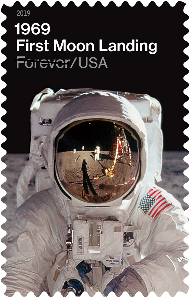 Celebrate 50 Years  -- The First Man on the Moon! The postage stamps will be available at the USPS Booth.