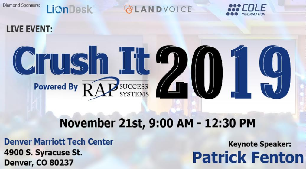 Crush It Event on November 21, 2019  in Denver