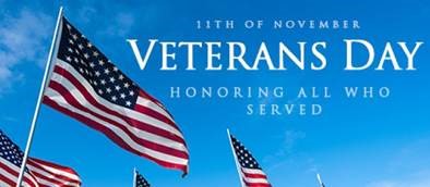 Smokey Bones Honors Vets with Free Dessert on Vets Day Plus 10 % Military Discount everyday including Thanksgiving Day