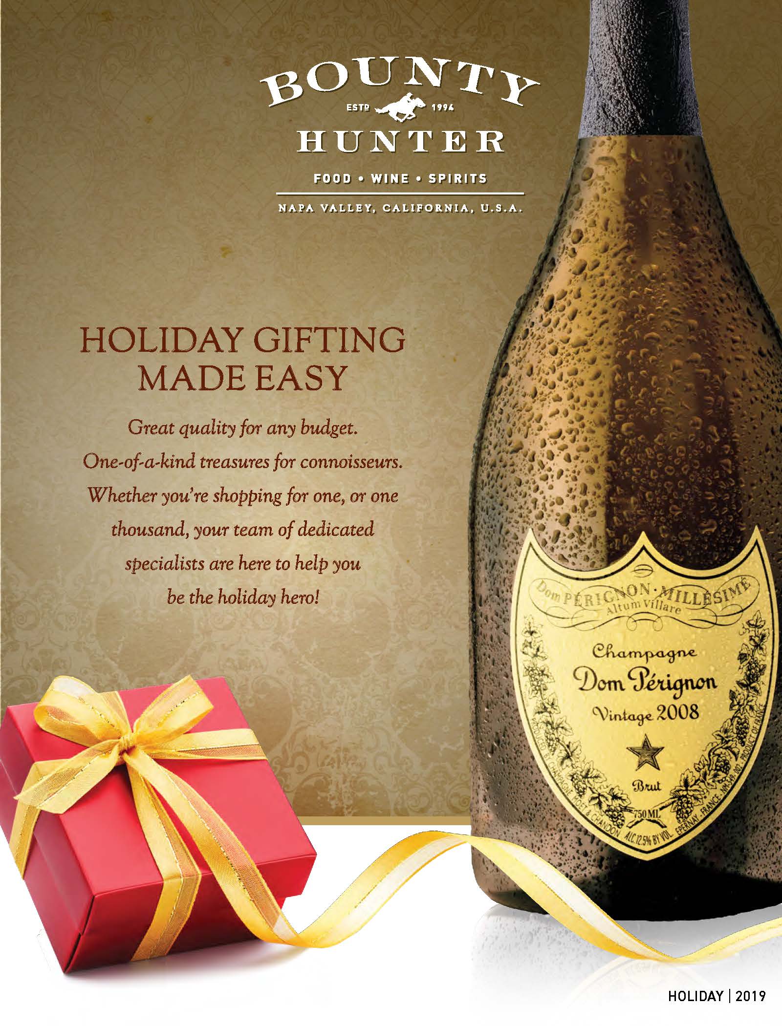 Bounty Hunter Rare Wine & Spirits Holiday 2019 Catalog
