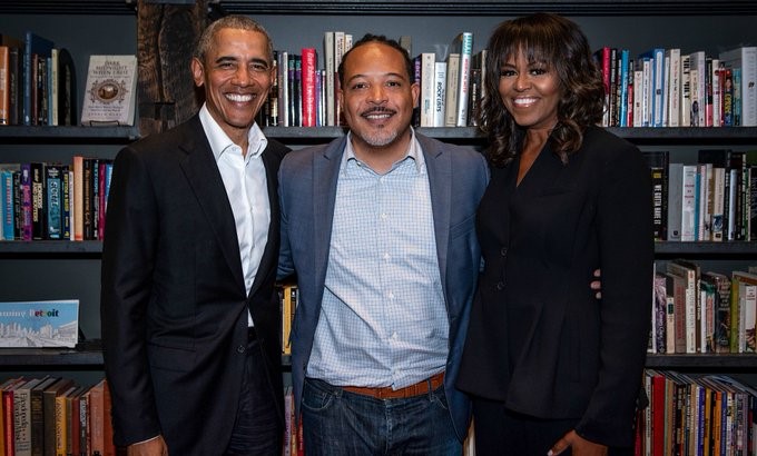 CNN Hero Harry Grammer with Barack and Michelle Obama