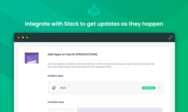 Integrated with Slack For Your Workflows