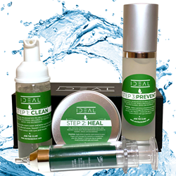 IDEAL SKINRESTORE® SYSTEM The most effective all-in-one natural organic simple 3-step system to CLEAN, HEAL & PREVENT major skin problems.