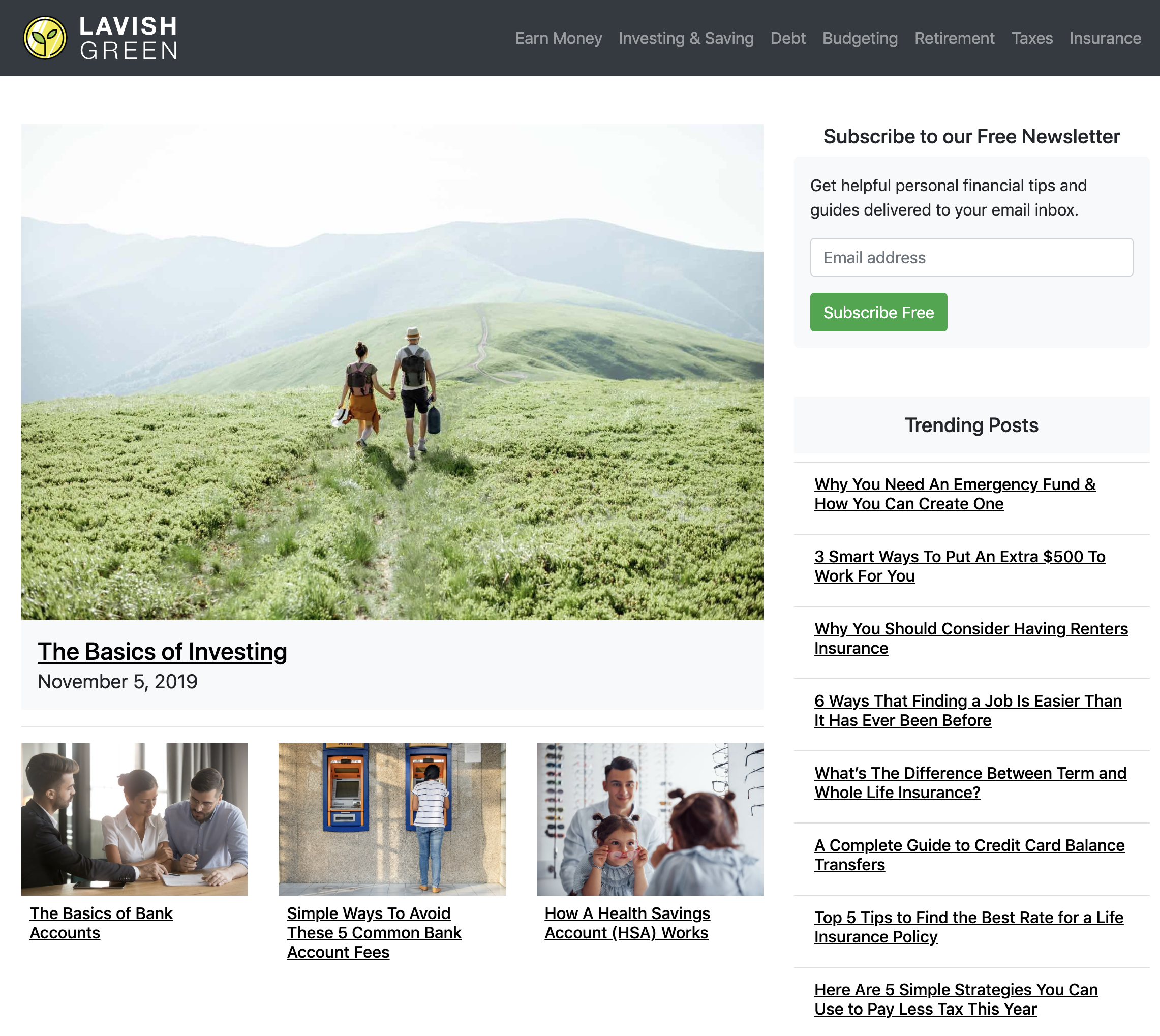 Lavish Green Website
