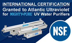 NSF International Certification Granted to MightyPure UV Water Purifiers.