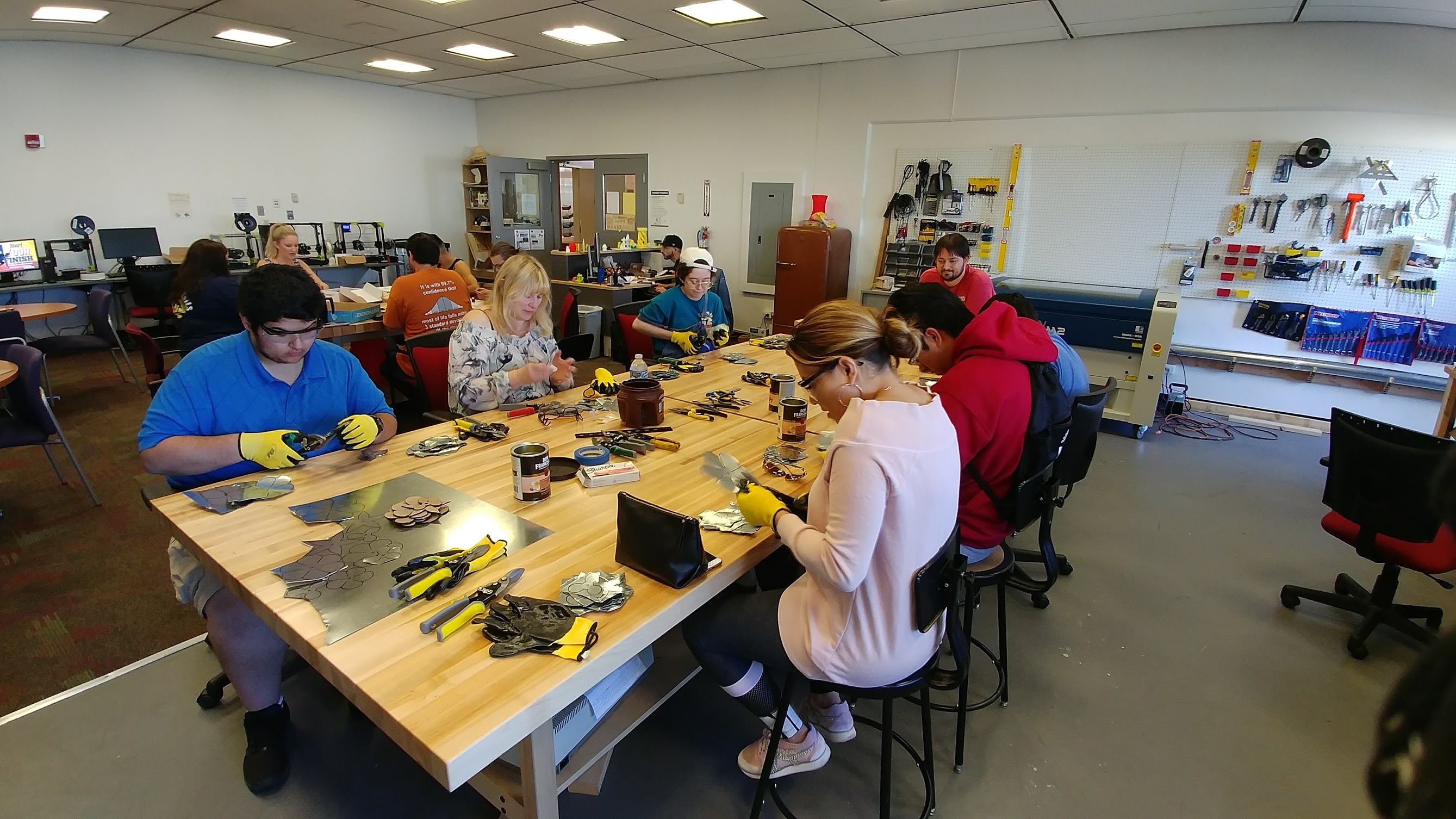 The inter-disciplinary College of the Canyons MakerSpace engaged students with workshops and connected with industry and the community through events.