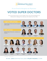 U.S. Dermatology Partners' Physicians recognized as Texas Super Doctors