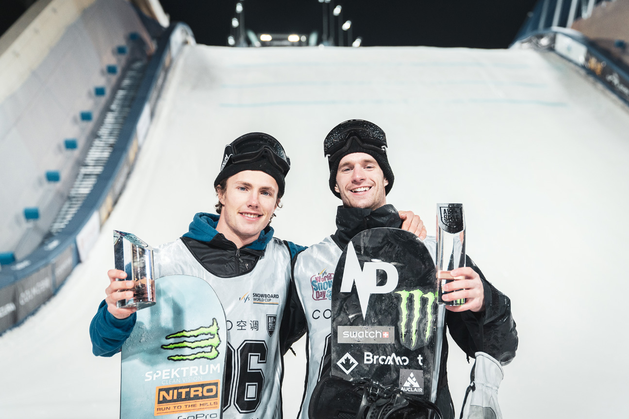 Monster Energy's Max Parrot Wins and Sven Thorgren Takes Second in Snowboard Big Air at Air + Style Beijing 2019