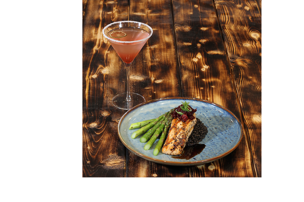 Grilled Salmon-For the adventurous to the classic food lover…a varied menu for every preference; plenty of vegan, vegetarian and gluten-free options on the menu, with allergens noted by each dish. ​