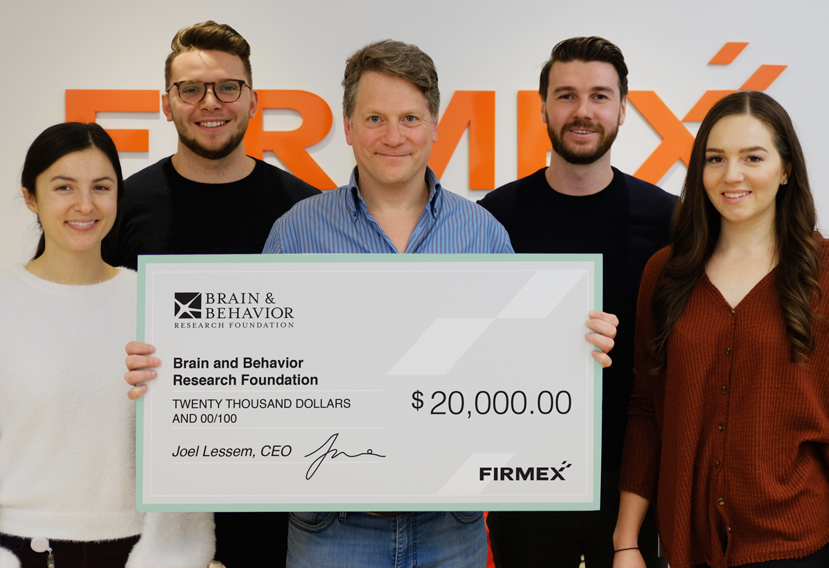 Firmex Donation to Brain and Behavior Research Foundation