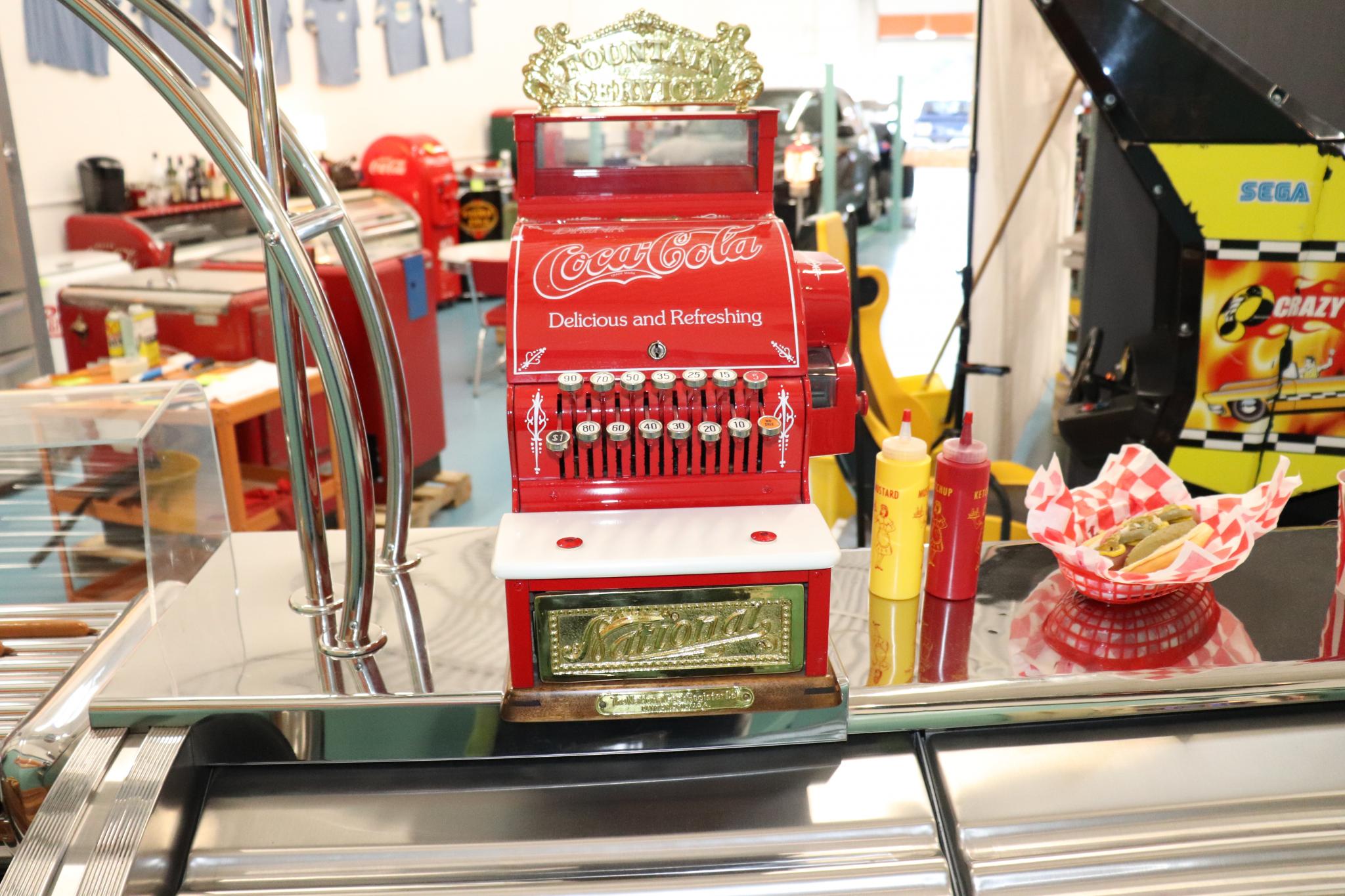 Complete with Coca-Cola cash register