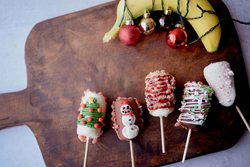 Holiday Gift Basket Assortment of Decorated Banana Pops - Lea Lana's Bananas