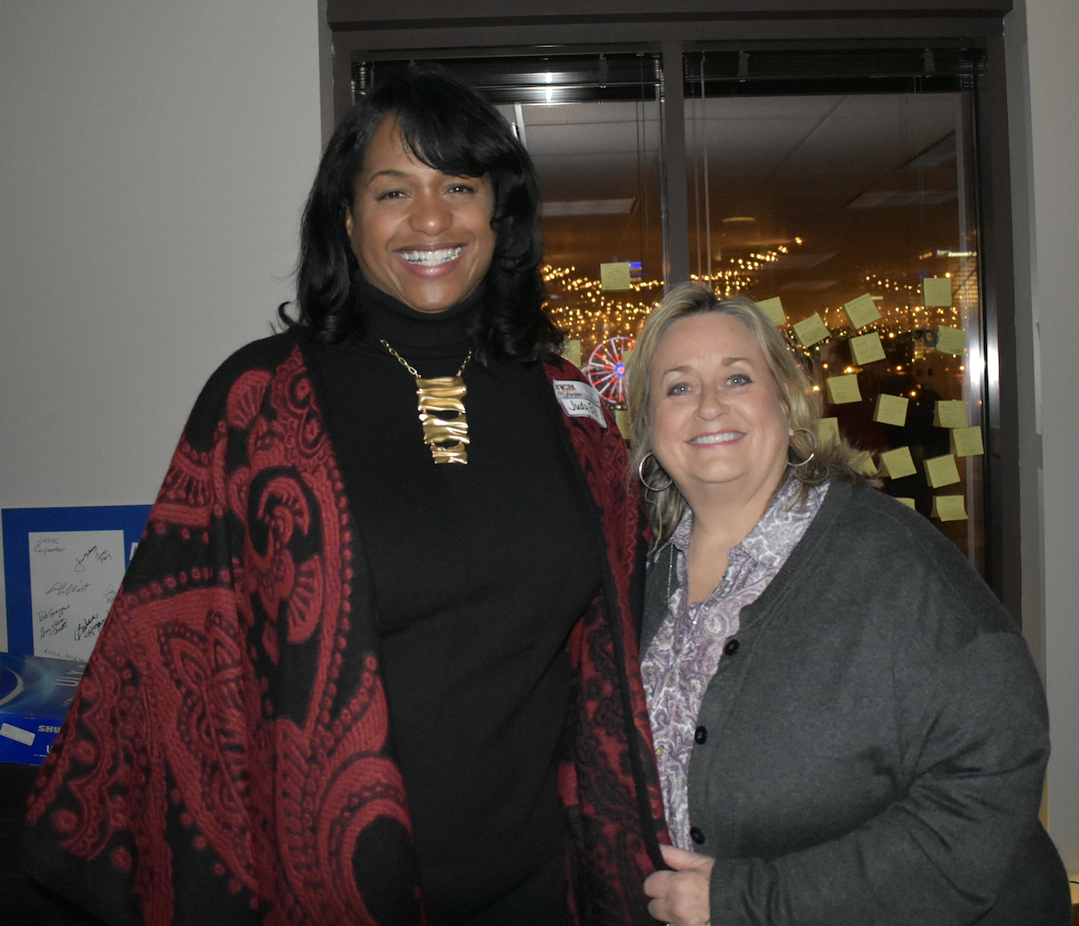 Judy Ellis (left) and Julie Thomas, president of Priority Logistics Group and Priority Dispatch. (Photo provided)