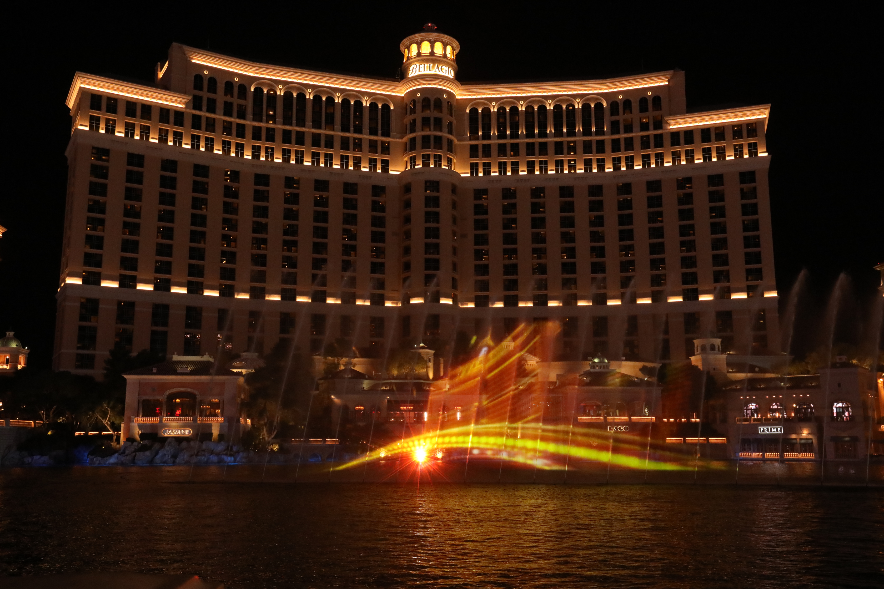 Bellagio fountain in Las Vegas, NV