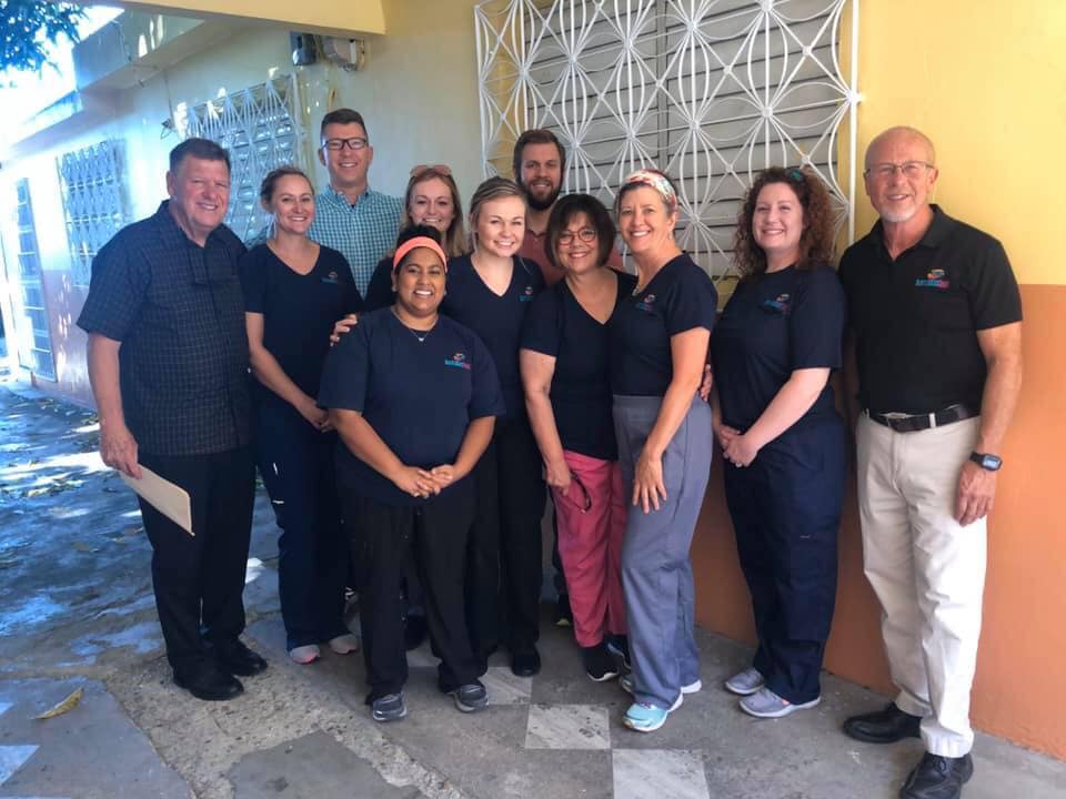The Productive Dentist Academy and Barnabas Task volunteer team at the clinic in the Dominican Republic