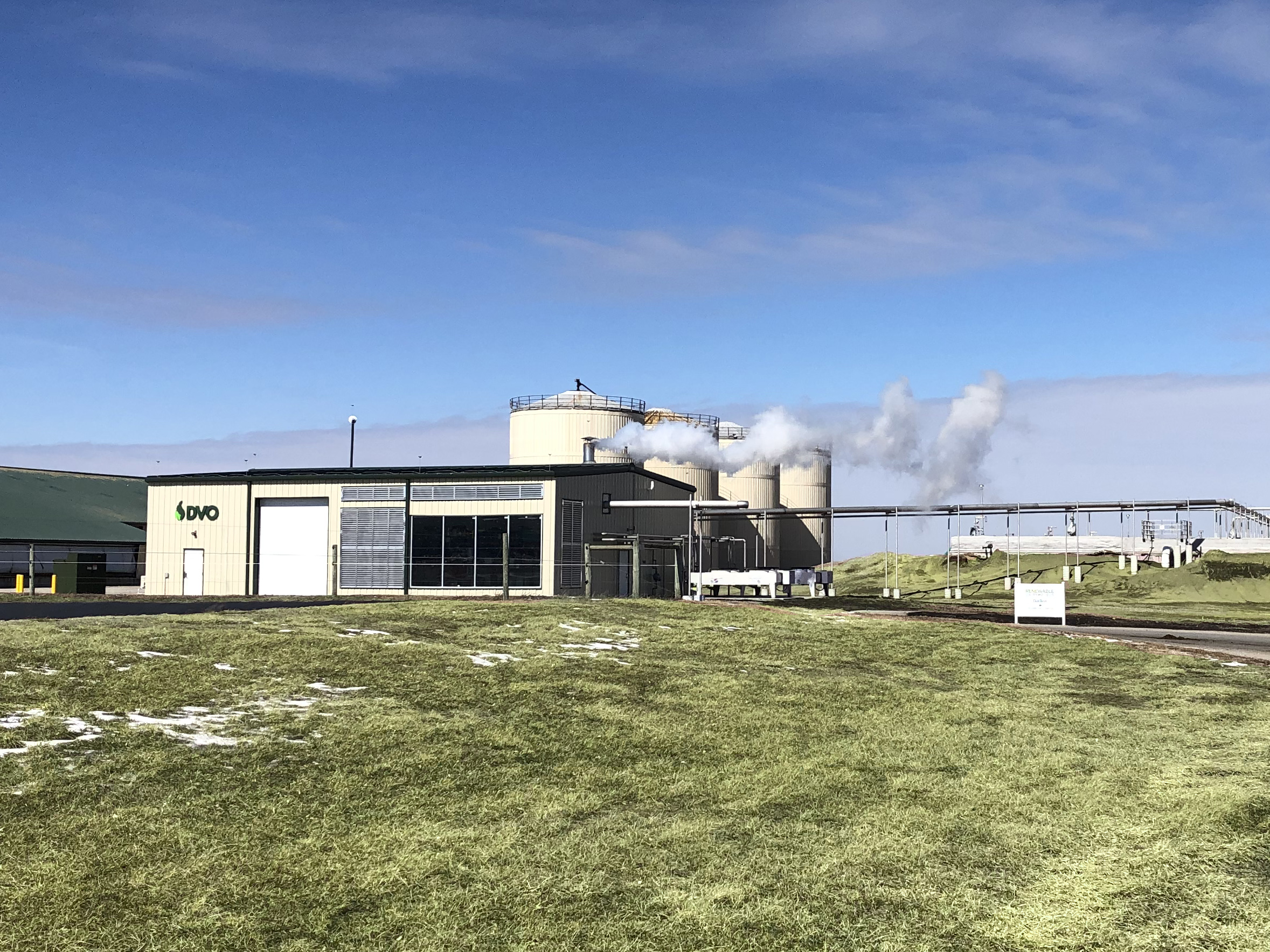 New digester utlity building at Prairies Edge Dairy