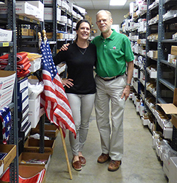 Liz Morris, CEO and President, with her father Dwight Morris, Founder and Advisor, of Carrot-Top Industries, Inc.