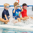 Big Blue Swim School provides swim lessons for families with children ages six months to 12 years old seeking water safety for their children.